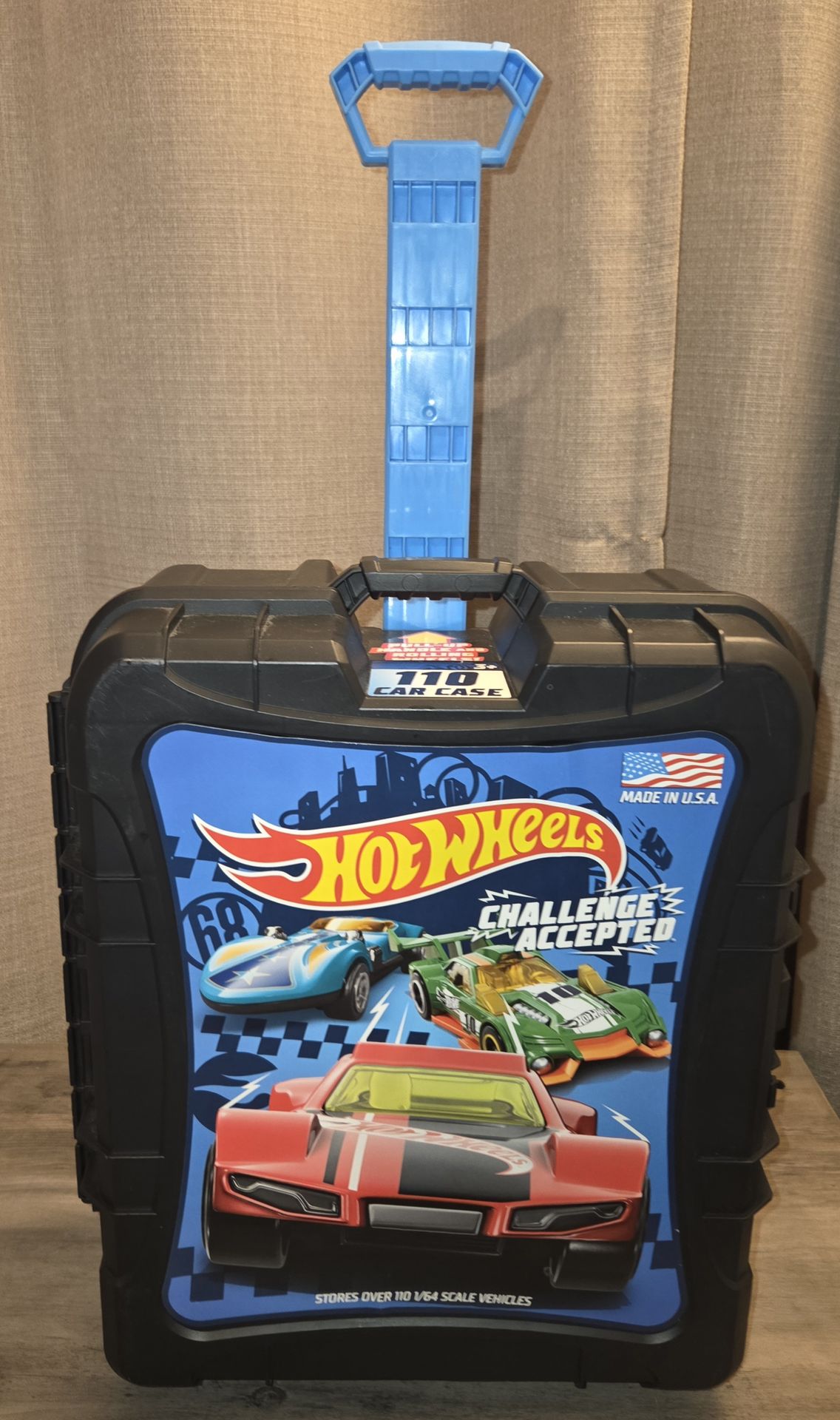 Hot Wheels Rolling 100 Cars Car Storage Organizer Suitcase Carrier Case Diecast