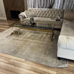 Sectional sofa set with  bench