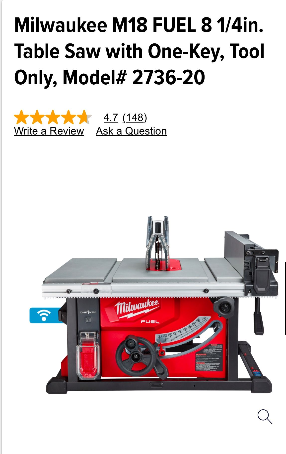 Milwaukee Table Saw