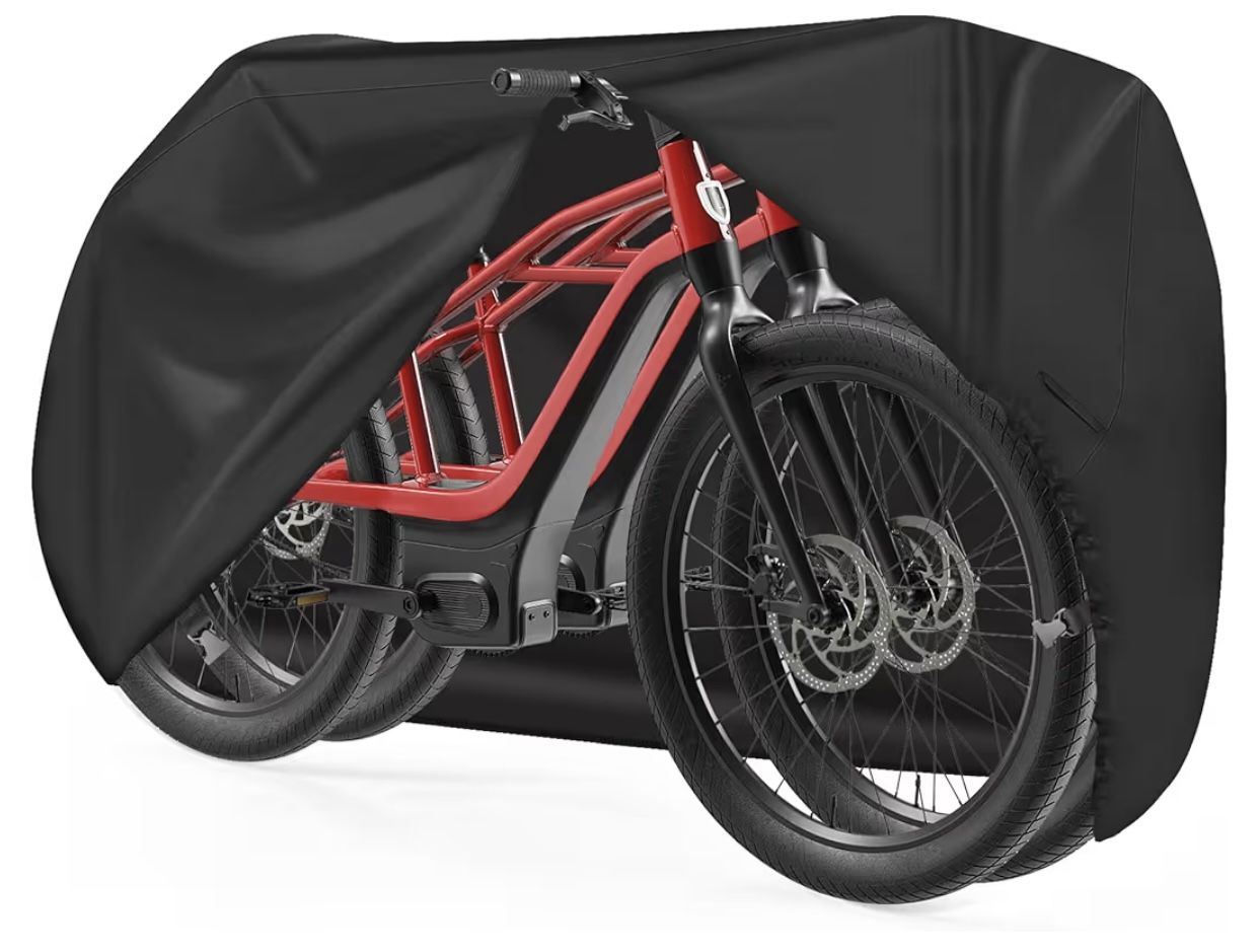 Bike Cover for 2 Bikes - 600D Bike Covers Outdoor Storage Waterproof & Heavy Duty, Bicycle Cover for 2 eBike, Mountain Bike, Road Bike, Hybrid Bike, B