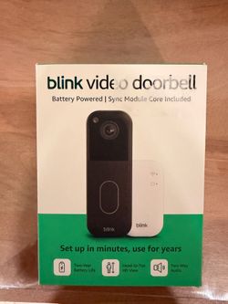 Blink doorbell video camera new