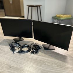 Dual OMEN 24.5-INCH LED 144HZ Monitors -  1920X1080P AMD FreeSync Support