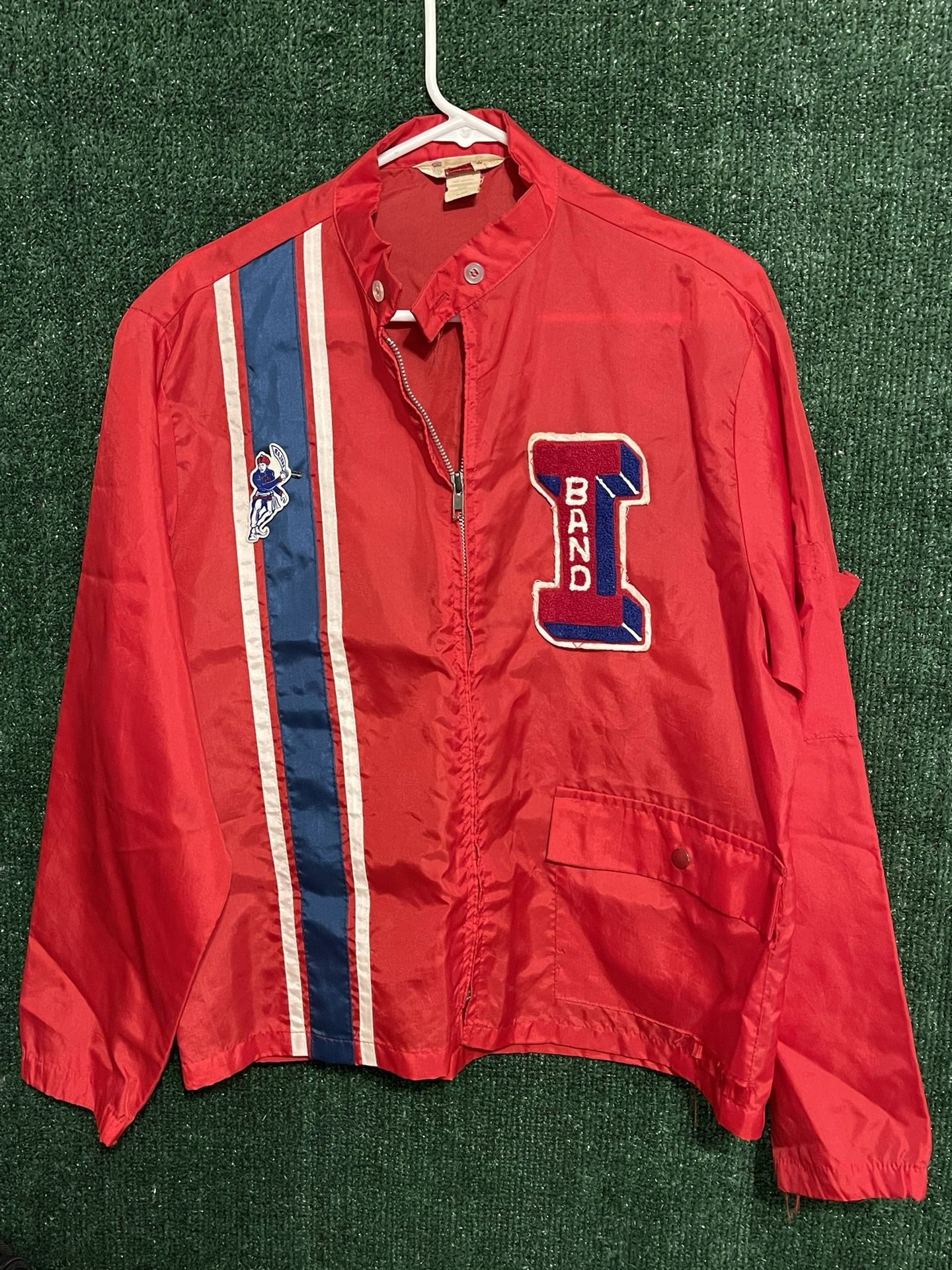 Vintage Swingster Band Jacket Size Medium Red Mack Trucker Windbreaker 1960’s-1970’s
