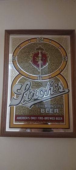 Stroh's Clock Mirror. $150