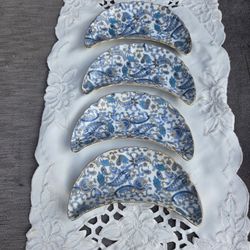 Lefton Bone Dishes Paisley Print