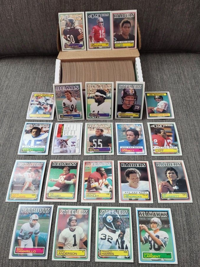 1983 Topps Football Card Complete Set HIGH GRADE MINT Marcus Allen Mike Singletary HOF ROOKIE