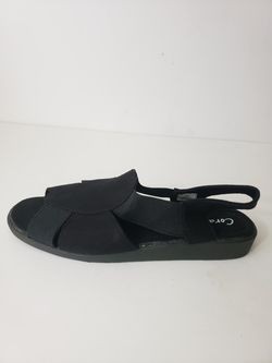 Womens Coral Bay Maggie Black elastic Slip On Sandals Size 8 M for Sale in Orlando FL OfferUp