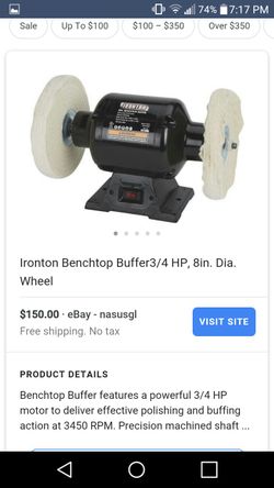 ironton 8in benchtop buffer