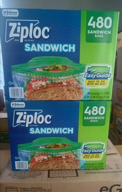 Caja de bolsas ziploc con 4 cajas