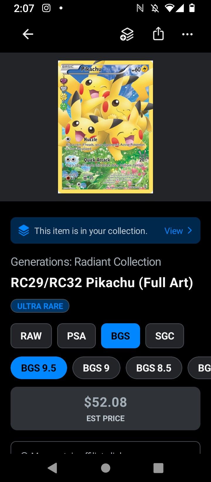 Pikachu Rc29 Fullart