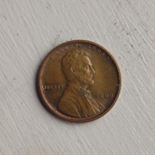 1909 VDB Lincoln Wheat Penny No Mint Mark 