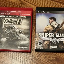 PS3 Games: Sniper Elite lll & Fallout 3