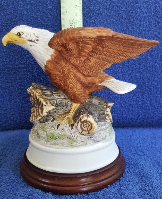 Limited Series Vintage Porcelain Bald Eagle Figurine