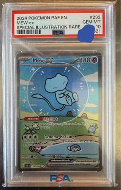 Mew ex 232/091 SV: Paldean Fates Holo Special Illustration Rare PSA 10