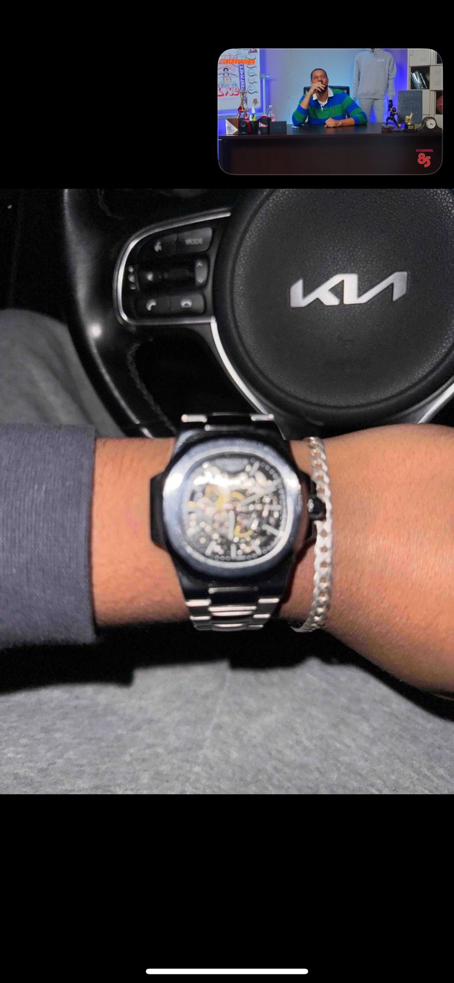 CARTlER SKELETONS FACE WATCH