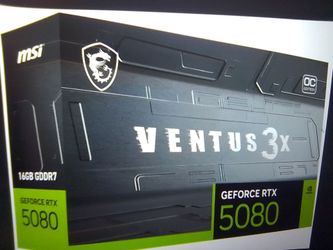 MSI Nvidia GeForce RTX 5080 16G Ventus 3X OC