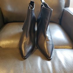 Black Mid Ankle Boots