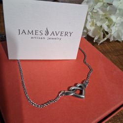 James Avery Heart Knot Necklace 