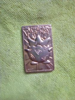 Togepi 23K gold-plated trading card.
