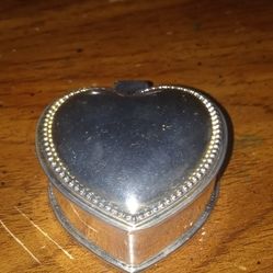 Vintage Silver Ring Box