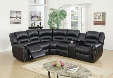 Black Sectional Sofa Couch