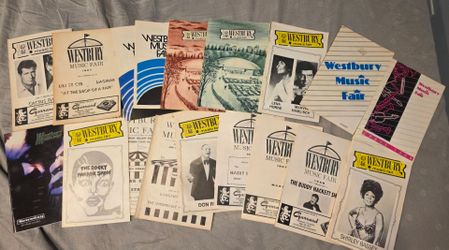 20 vintage Westbury Music Fair Theater Programs Playbills, Long Island NY