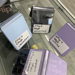 Z Flip  4,5,6 Unlocked. Cash Or $50 Down W Approval 
