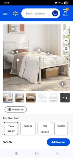 Girls twin bed frame