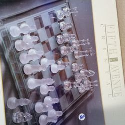Crystal Chess Set  Fifth LTD Avenue 