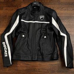 Ducati Retro Style Leather Jacket by Dainese 