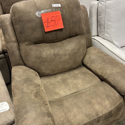 Power Fabric Recliner 