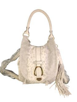G.I.L.I SNAKE PRINTS BACKPACK CONVERTIBLE PURSE LEATHER GRAY BEIGE  NEW BAG