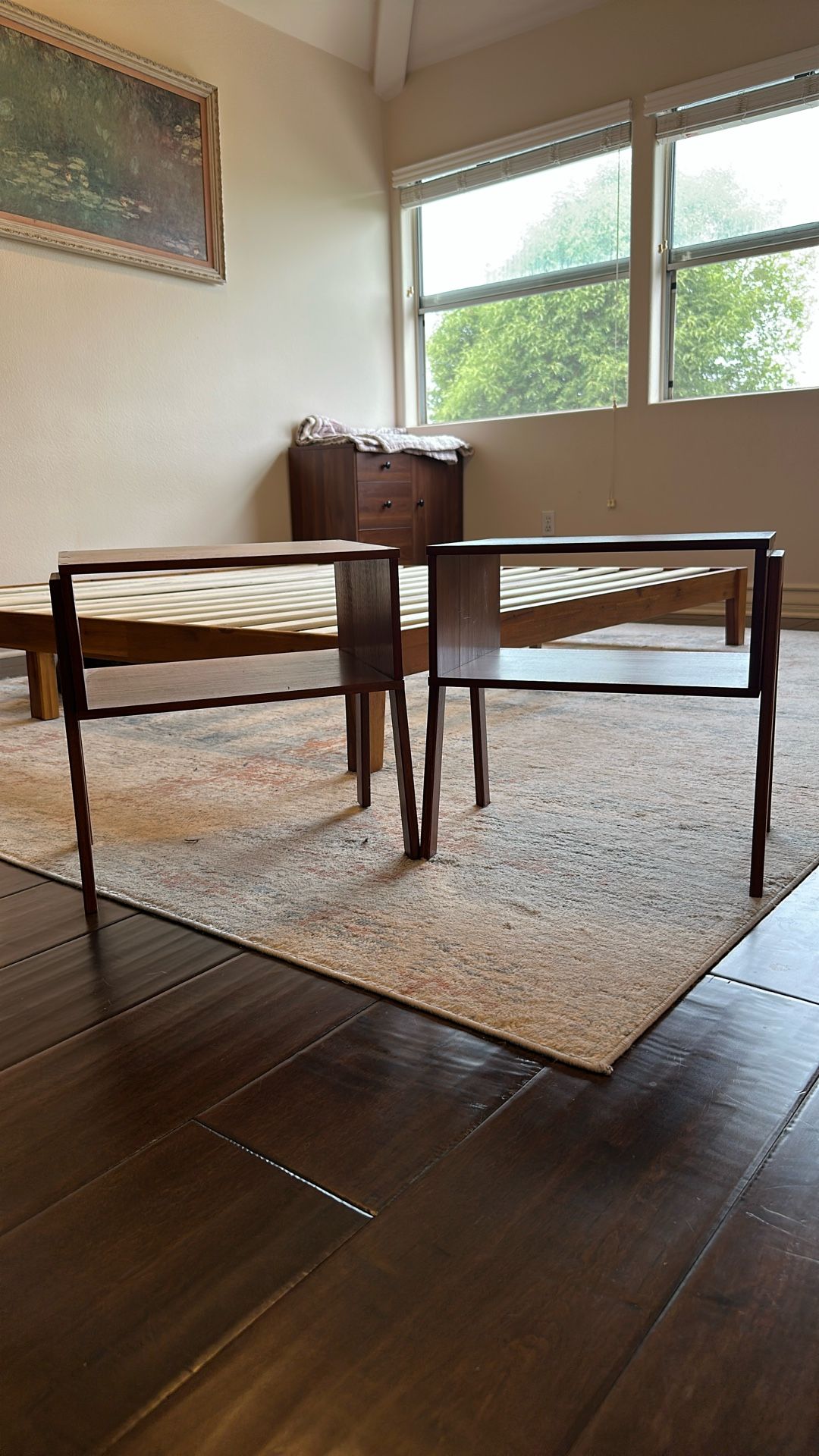 2 Wood Side Tables