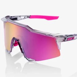 New! 100% SPEEDCRAFT Tokyo Night Polished Grey Purple Multilayer Mirror Lens Sunglasses 