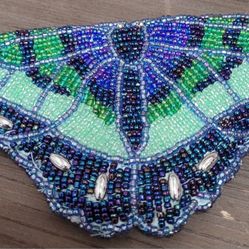  Beaded Butterfly Coin Purse 