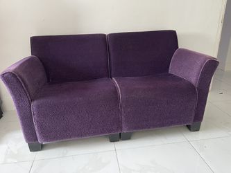 Two Piece Purple Sofa