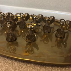 8 Brass Napkin Holders