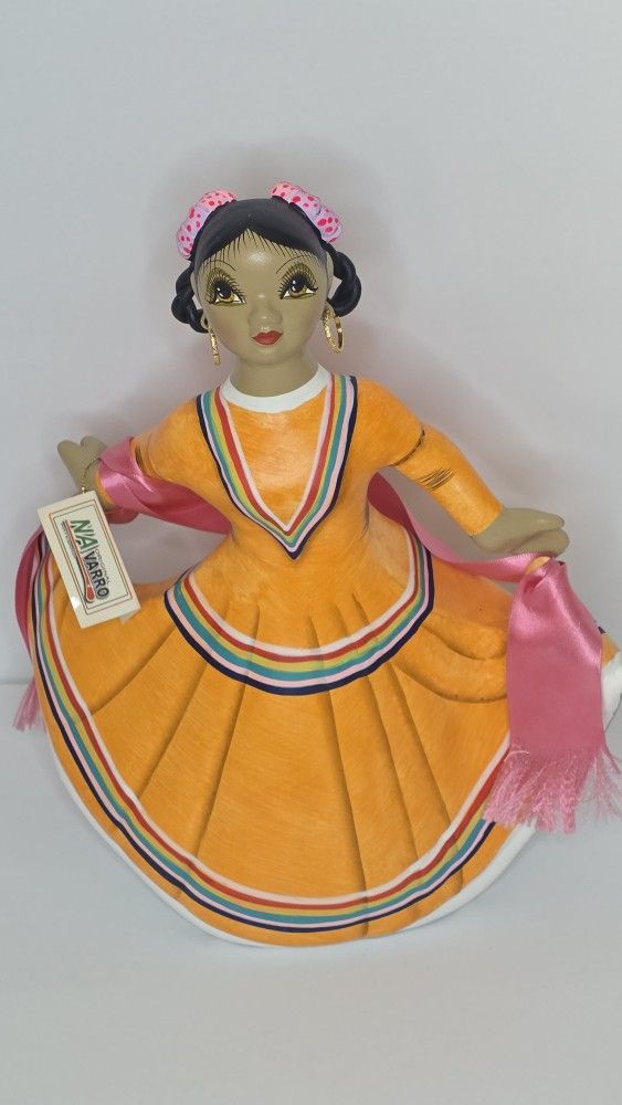 Mexican Lupita Porcelain Doll