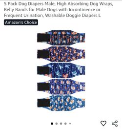 5 pack dog diaper - Size Large