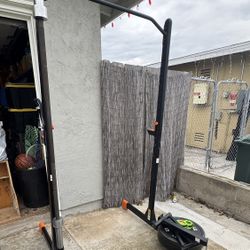 Squat Rack With Bar, Bar Locks And Set Of 35’s And 10’s