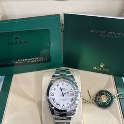 Rolex Datejust 126300 White Roman