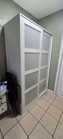 Wardrobe Closet with Bottom Storage