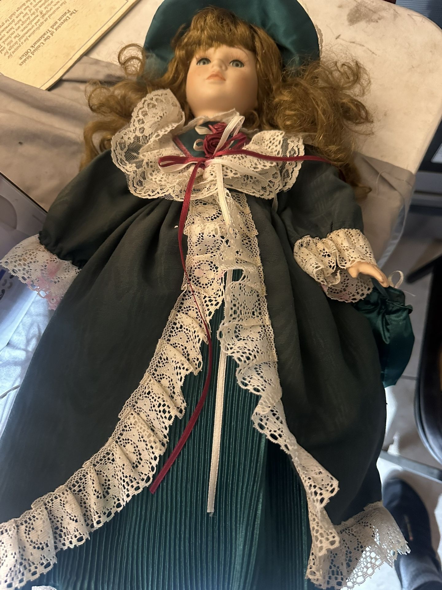 Porcelain doll three dollars