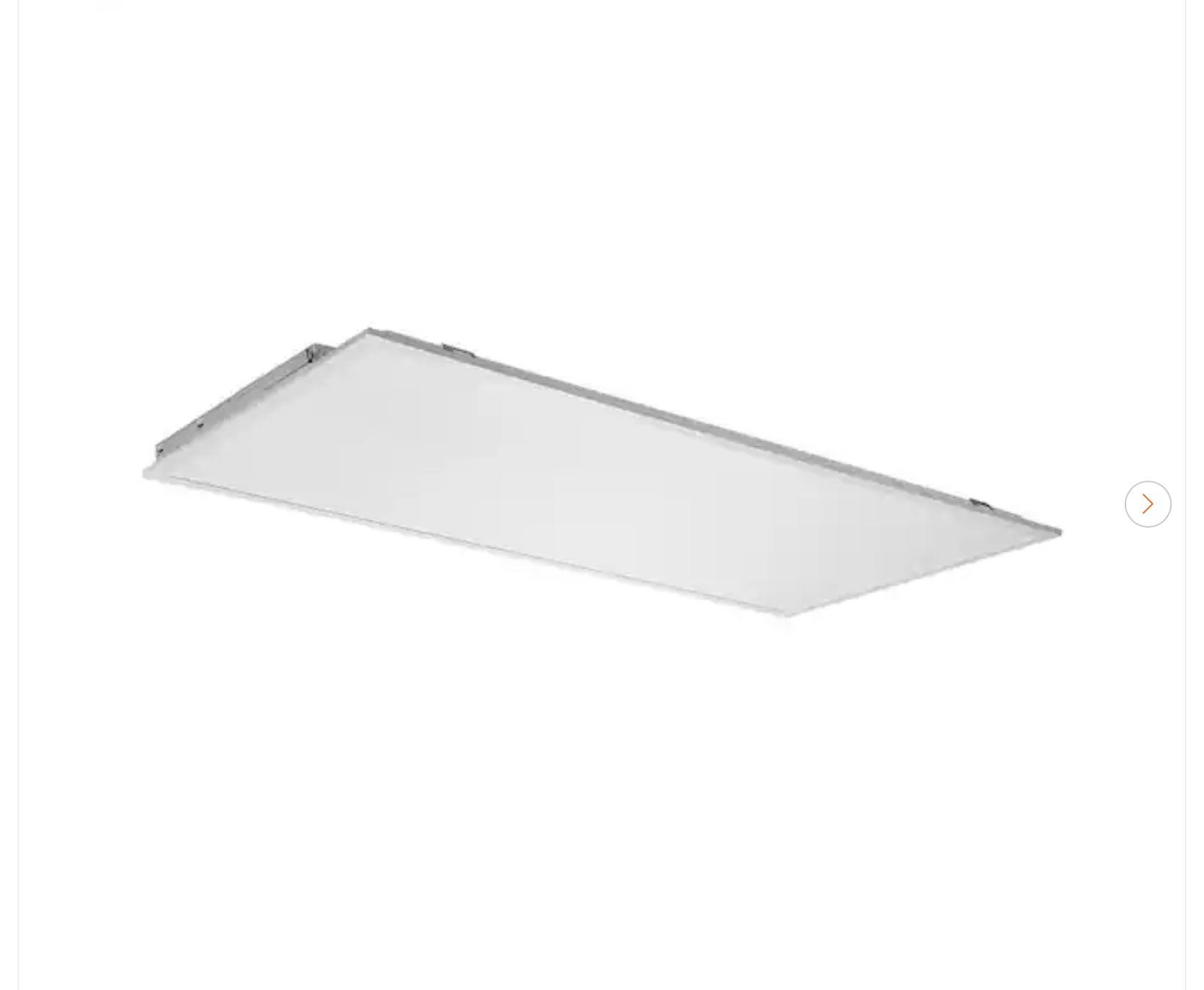 Commercial Electric 2-Pack LED Panels 2 ft. x 4 ft. 500 Watt Equivalent Integrated LED White Troffer Light - New