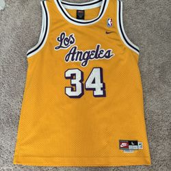 Shaquille O Neal Vintage Lakers Jersey Size L