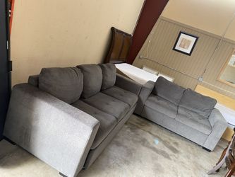Dark Gray Sofa & Loveseat  