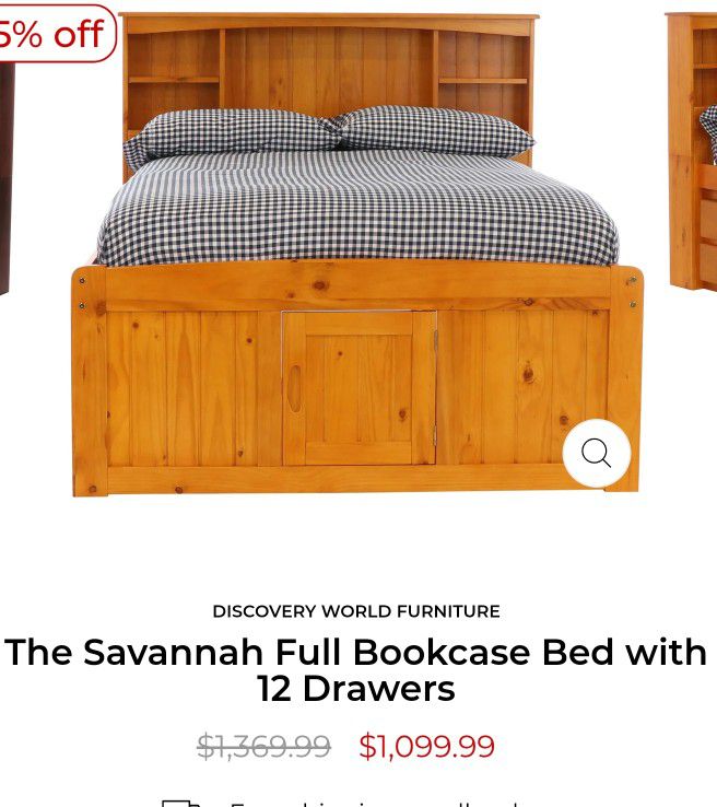 Storage Bed with drawers Full Size