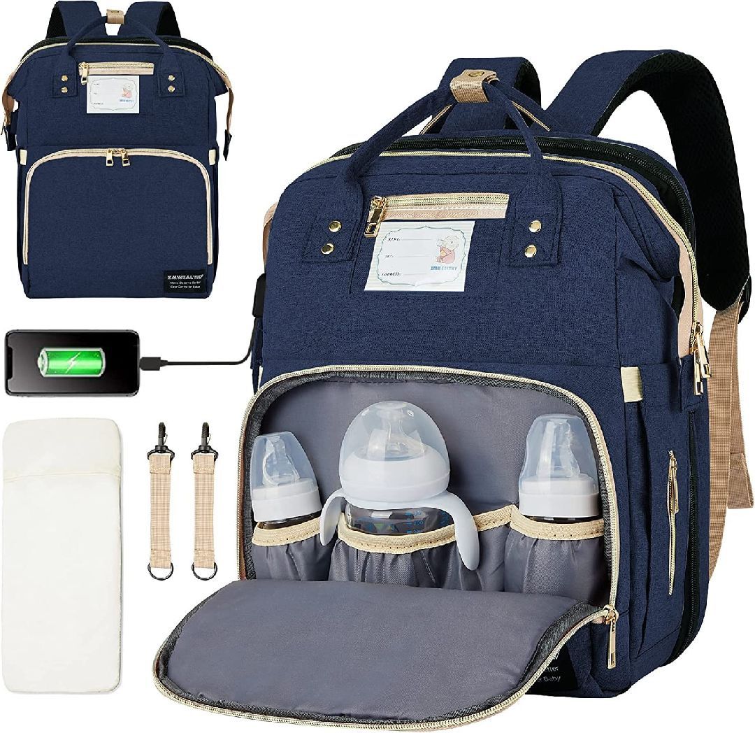 Diaper Bag w/ Changing Station Black