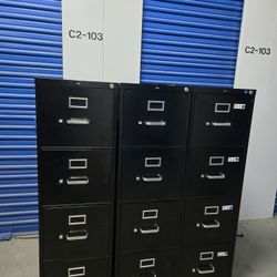 Metal File Cabinet With Key Letter Size $80 Each