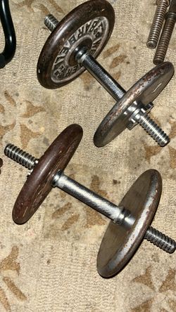 Adjustable dumbbells